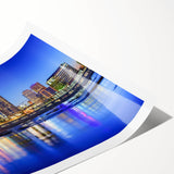 Extra large wall art featuring line art flowers in muted tones on a rolled print, ideal for large living room decor.