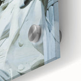 Acrylic print of a large abstract depiction of the Lincoln Memorial in muted earth tones, ideal for dining room art.