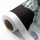 Art deco poster of Washington DC Lincoln Memorial in muted gray tones on rolled canvas, ideal for nursery wall art.