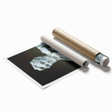 Extra large rolled print of Washington DC's Lincoln Memorial in muted gray tones, ideal for classy bathroom wall art.