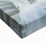 Black and white landscape art painting of the Lincoln Memorial on stretched canvas, ideal for bedroom wall decor.