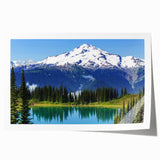 Rolled print of Mount Rainier with soft pastel colors, ideal for art wall dining room decor.