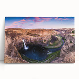 Black and white photograph of Palouse fields on stretched canvas, ideal for kitchen wall art or bedroom ambiance.