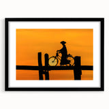 Abstract art print depicting colorful, textured scenery of West Virginia on a large framed canvas.