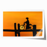 Rolled print of West Virginia scenery with vibrant green and blue tones, ideal for art wall dining room.