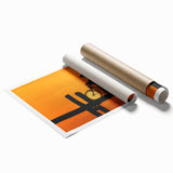 Extra large rolled print of West Virginia scenery with vibrant green tones and floral elements.