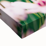 Black and white landscape painting of trees in spring on large stretched canvas, ideal for bedroom wall decor.