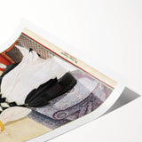 Vintage Vogue Cover Art - Elegant Retro Fashion Illustration Print