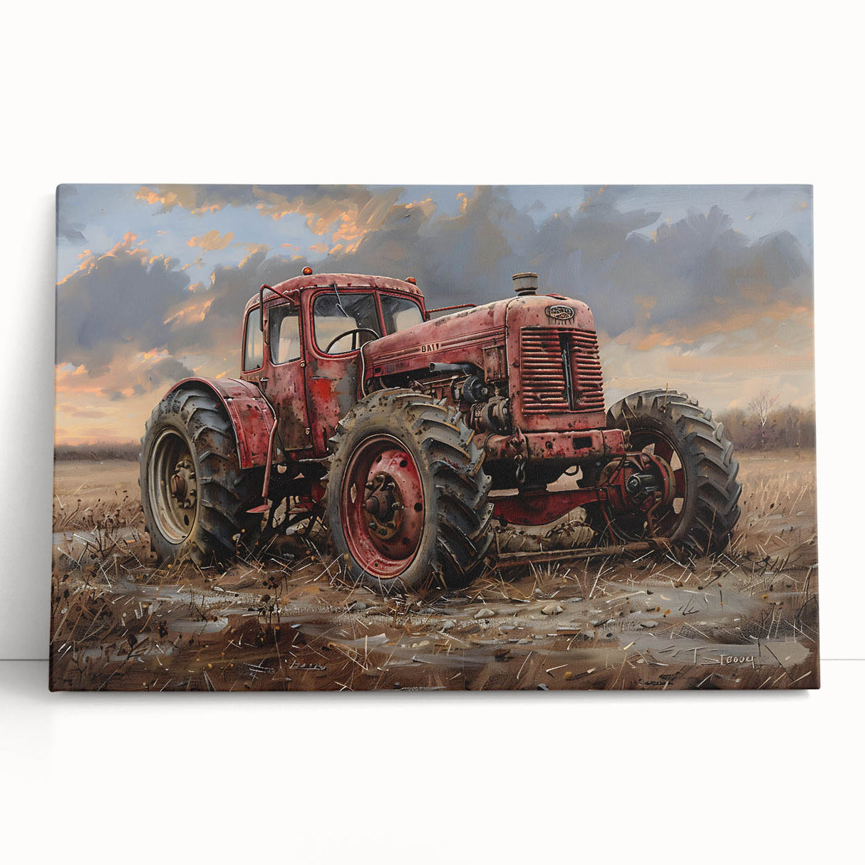 Black and white stretched canvas featuring a variety of vintage vehicles, ideal for kitchen wall art or bedroom decor.