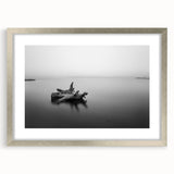 Minimalist Driftwood Motion Photography – Black & White Wall Art