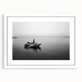 Minimalist Driftwood Motion Photography – Black & White Wall Art