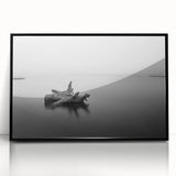Minimalist Driftwood Motion Photography – Black & White Wall Art