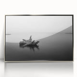 Minimalist Driftwood Motion Photography – Black & White Wall Art