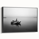 Minimalist Driftwood Motion Photography – Black & White Wall Art