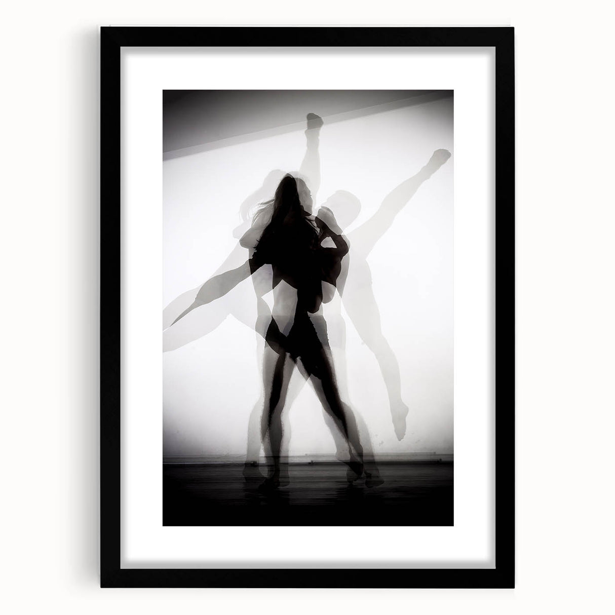 Layered Motion – Minimalist Emotive Figure Wall Art Print