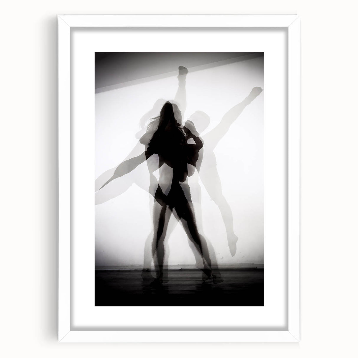 Layered Motion – Minimalist Emotive Figure Wall Art Print