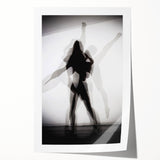 Layered Motion – Minimalist Emotive Figure Wall Art Print