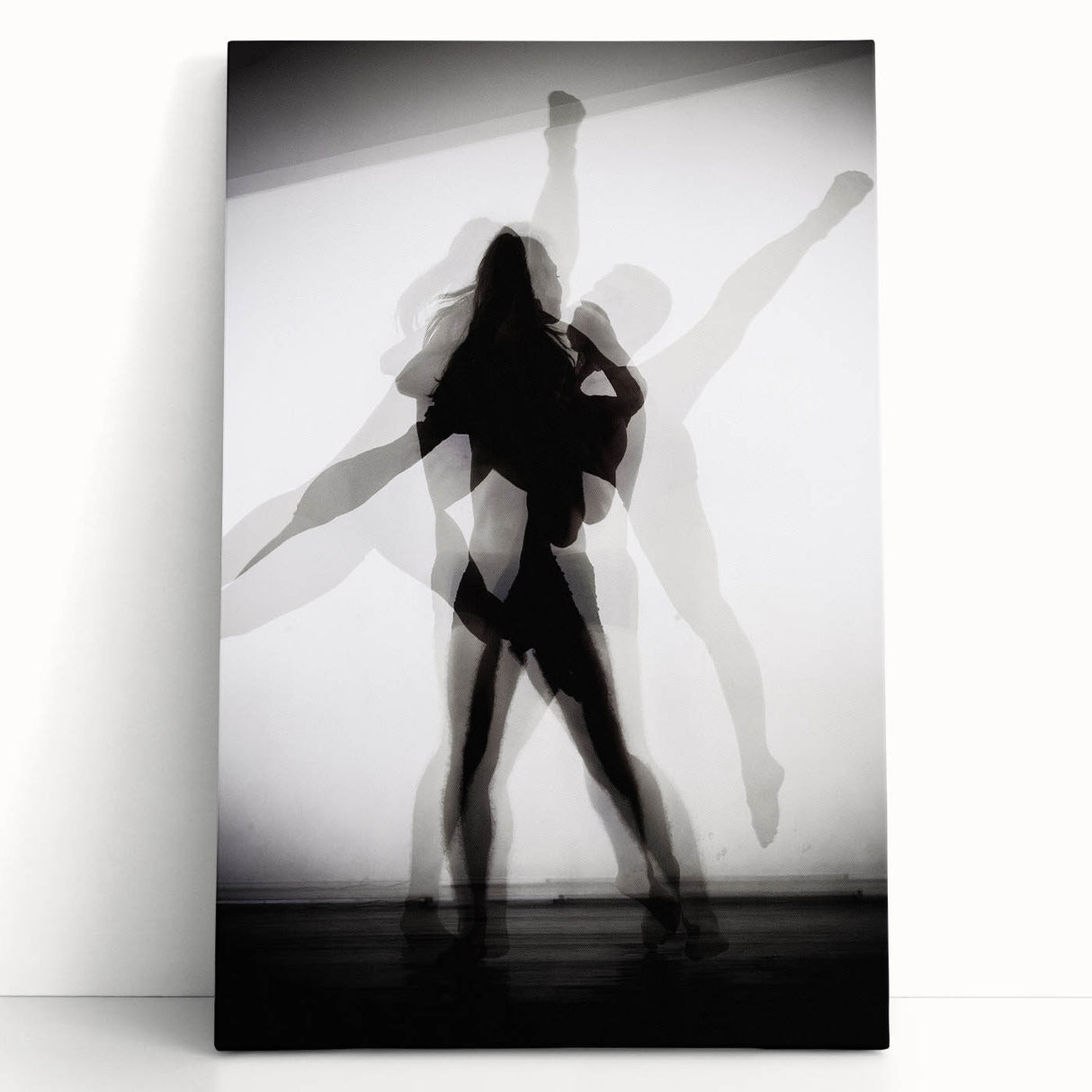 Layered Motion – Minimalist Emotive Figure Wall Art Print