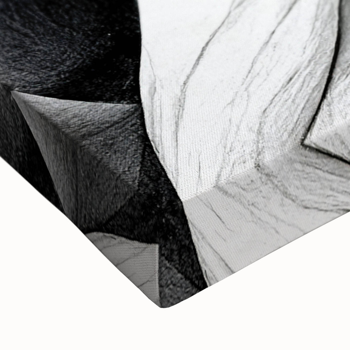 Abstract Black & White Swirl Bedroom Wall Art – Canvas & Prints