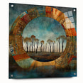 Modern Dining Room Art - Abstract Rustic Landscape Canvas Print