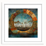 Modern Dining Room Art - Abstract Rustic Landscape Canvas Print