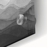 Black and White Office Wall Art – Abstract Gradient Landscape