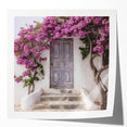 Extra large glossy print of a Greek architecture door in muted earth tones.