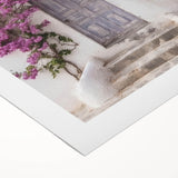 Art deco poster featuring an intricate Greek door design on rolled canvas, suitable for dining room decor.