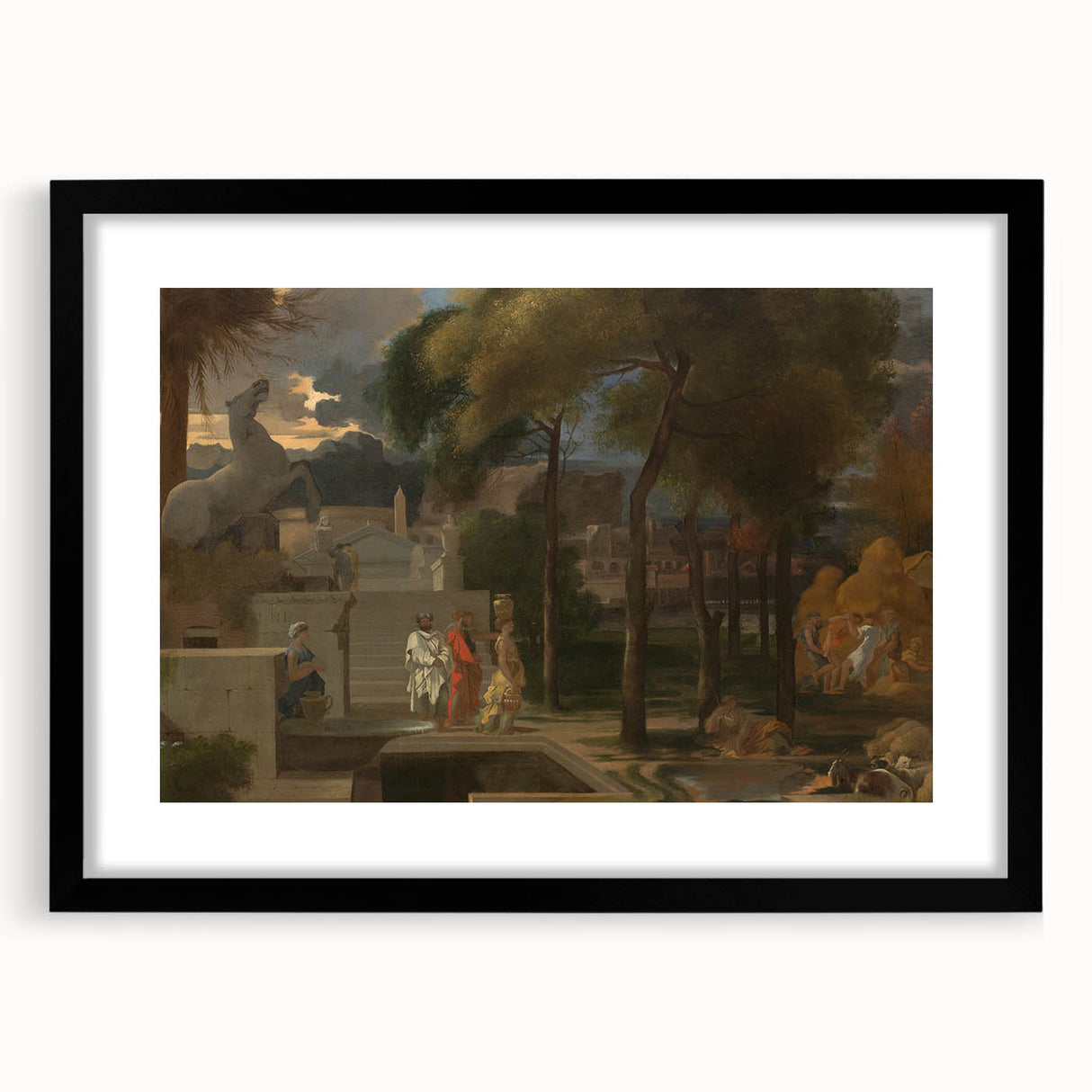 Baroque and Rococo Wall Art – Classic Antique Print for Elegant Décor