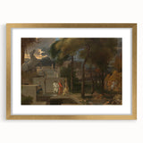 Baroque and Rococo Wall Art – Classic Antique Print for Elegant Décor