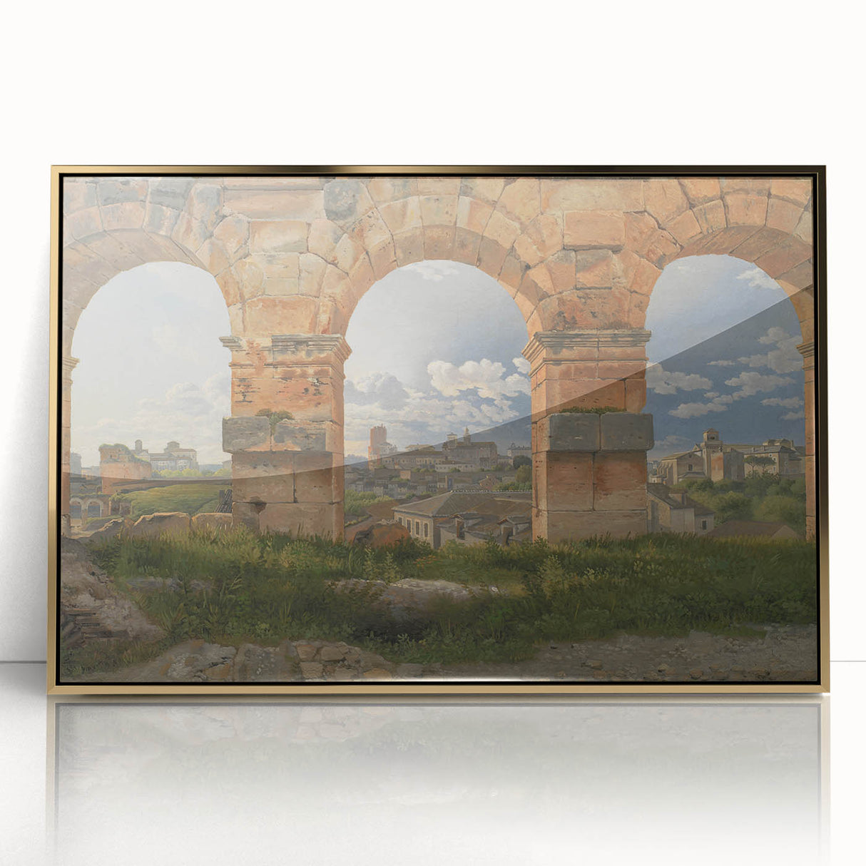 Neoclassical Landscape Art Print - Colosseum View by Eckersberg