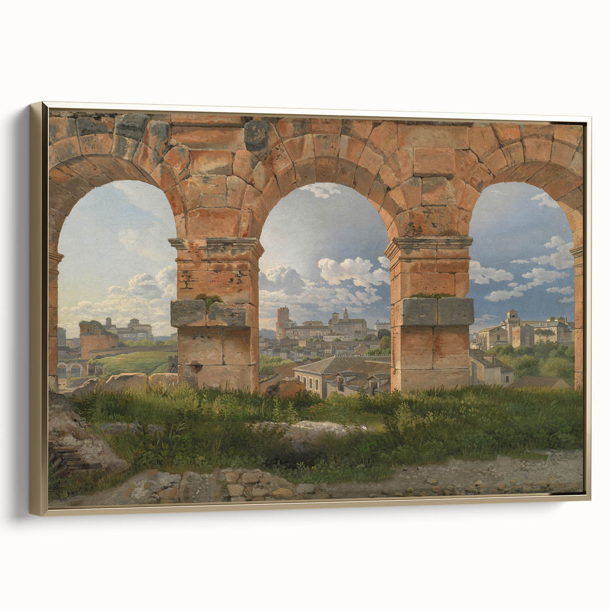 Neoclassical Landscape Art Print - Colosseum View by Eckersberg