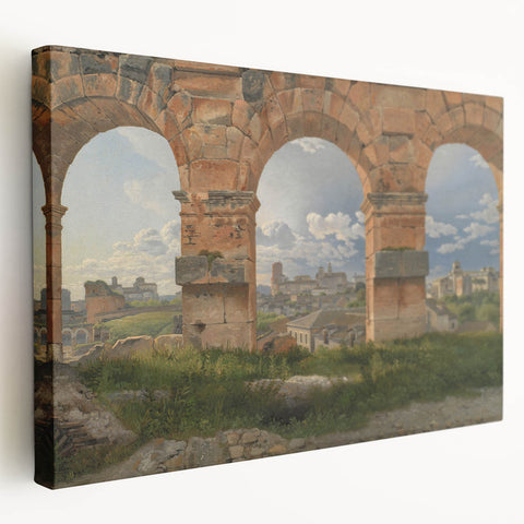 Neoclassical Landscape Art Print - Colosseum View by Eckersberg