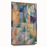 Abstract Geometric Cubism Art - Vibrant Modern Cubist Wall Decor