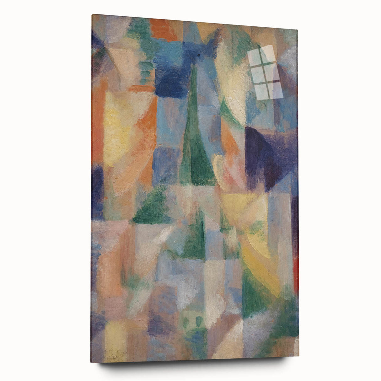 Abstract Geometric Cubism Art - Vibrant Modern Cubist Wall Decor