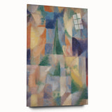 Abstract Geometric Cubism Art - Vibrant Modern Cubist Wall Decor