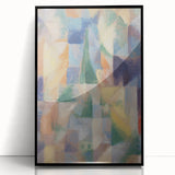 Abstract Geometric Cubism Art - Vibrant Modern Cubist Wall Decor
