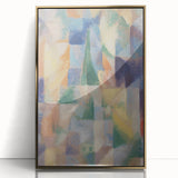 Abstract Geometric Cubism Art - Vibrant Modern Cubist Wall Decor