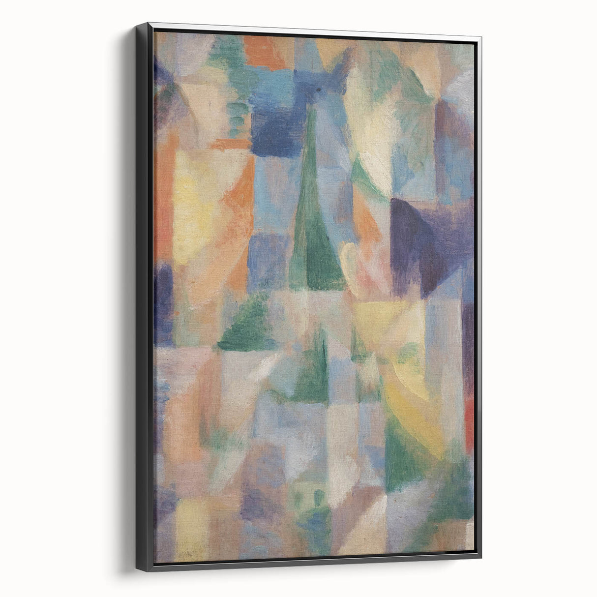 Abstract Geometric Cubism Art - Vibrant Modern Cubist Wall Decor