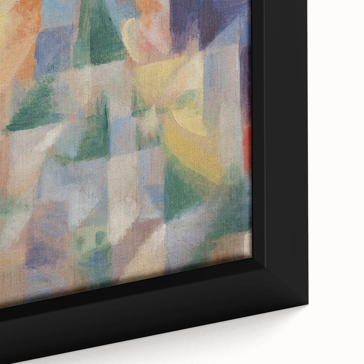 Abstract Geometric Cubism Art - Vibrant Modern Cubist Wall Decor