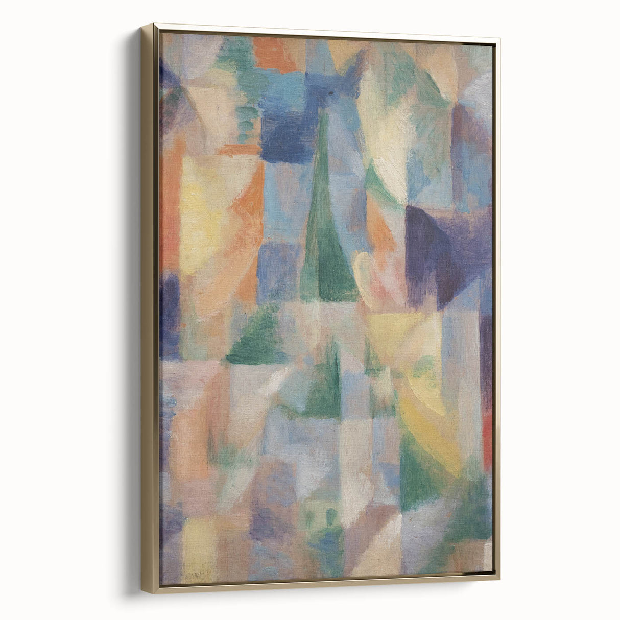 Abstract Geometric Cubism Art - Vibrant Modern Cubist Wall Decor
