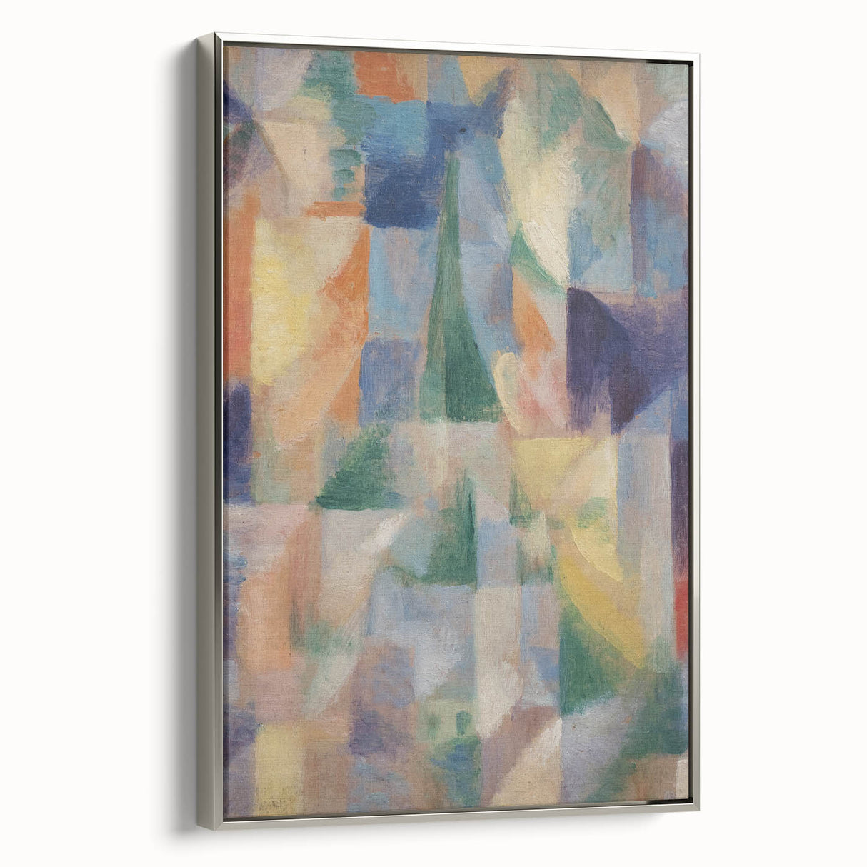 Abstract Geometric Cubism Art - Vibrant Modern Cubist Wall Decor