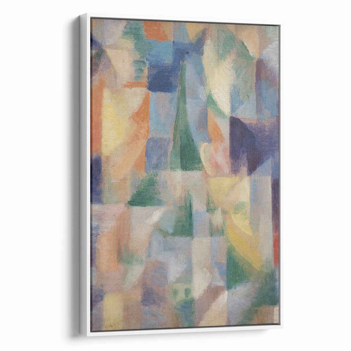 Abstract Geometric Cubism Art - Vibrant Modern Cubist Wall Decor
