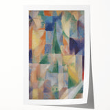 Abstract Geometric Cubism Art - Vibrant Modern Cubist Wall Decor