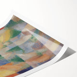 Abstract Geometric Cubism Art - Vibrant Modern Cubist Wall Decor