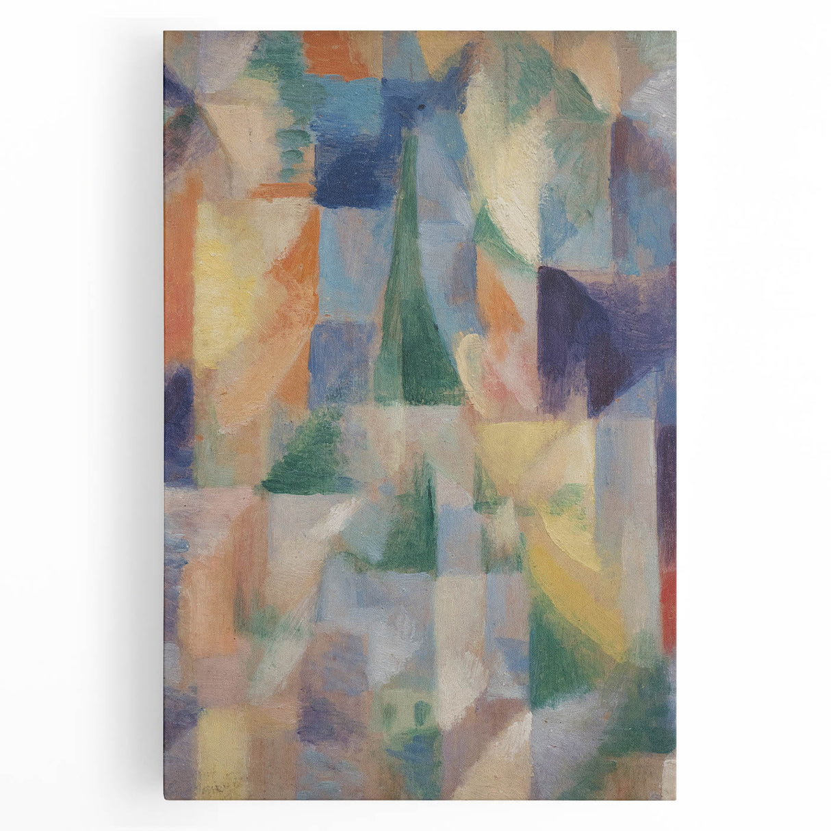 Abstract Geometric Cubism Art - Vibrant Modern Cubist Wall Decor