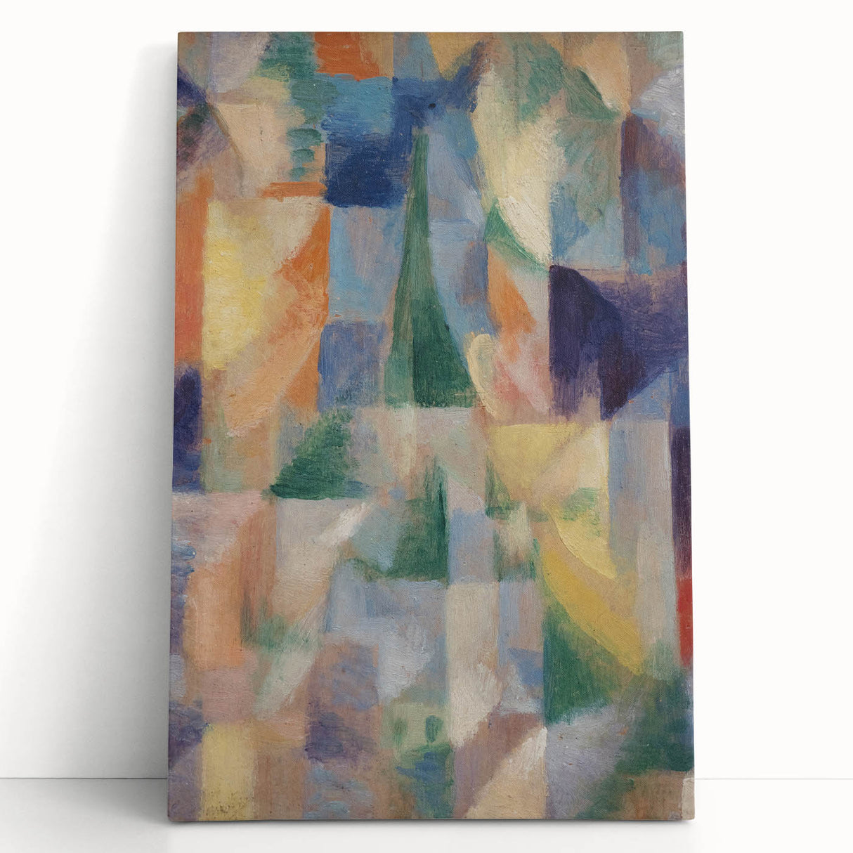 Abstract Geometric Cubism Art - Vibrant Modern Cubist Wall Decor