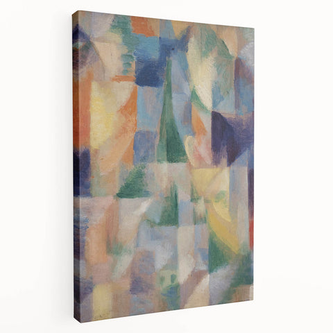 Abstract Geometric Cubism Art - Vibrant Modern Cubist Wall Decor