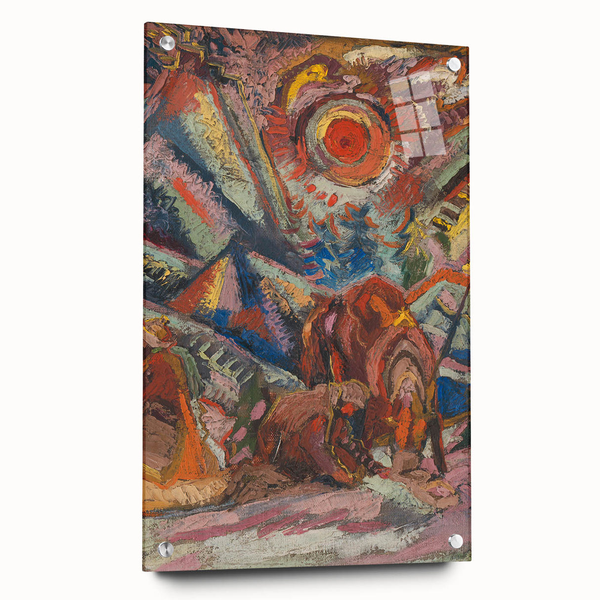Vibrant Expressionist Scene – Modern Abstract Canvas Wall Art