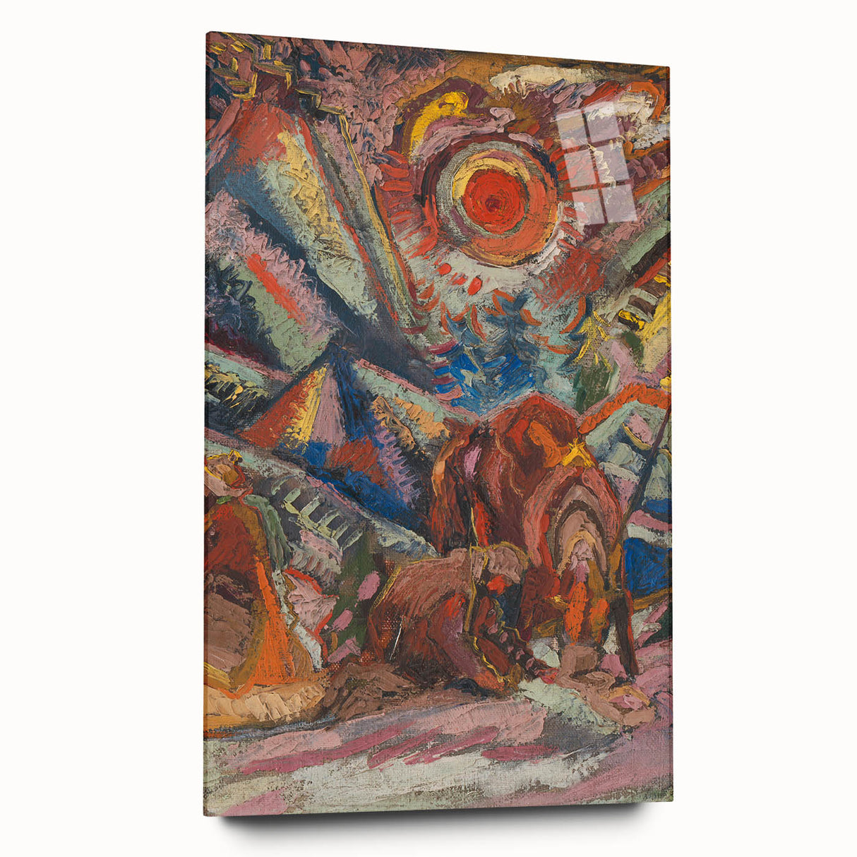 Vibrant Expressionist Scene – Modern Abstract Canvas Wall Art